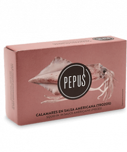 Pepus Calamares en salsa americana Tintenfisch in würziger Sause aus Spanien